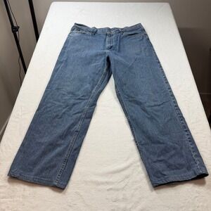Lee Straight Leg Jeans Mens 38x32 Blue‎ Good 100% Cotton Denim 2004446